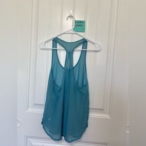 lululemon athletica teal racerback tank top